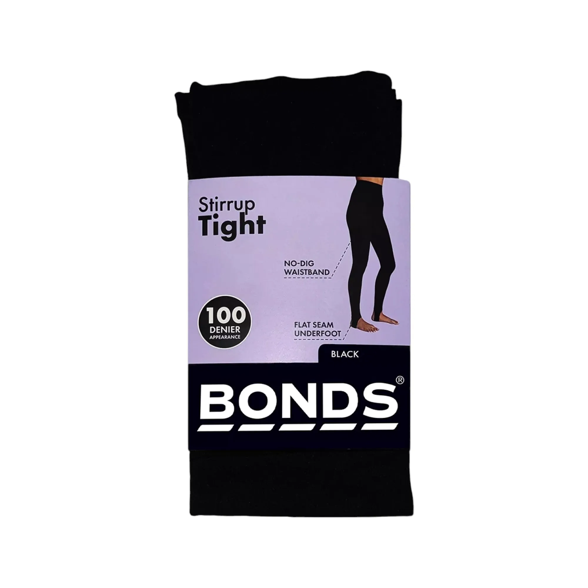 10 x Bonds Womens Stirrup Tights 100 Denier Black Pantyhose Stockings