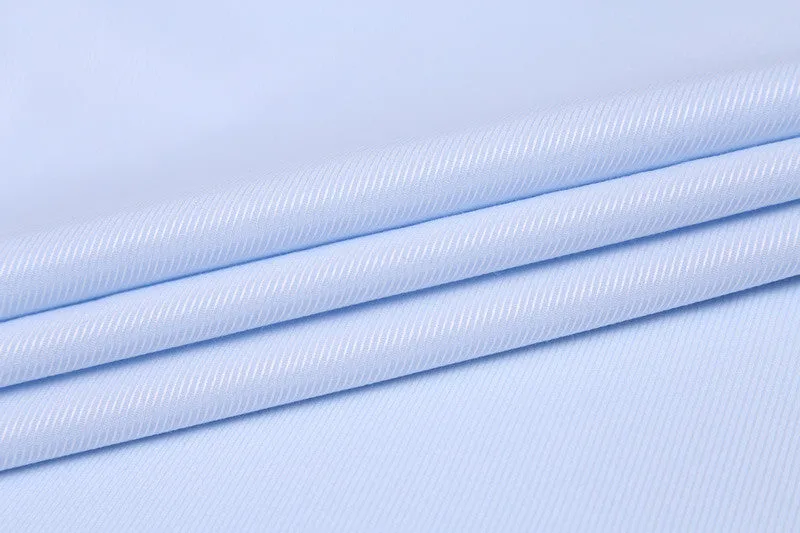 100% Cotton Men's Casual Dress Short Sleeved Shirt Twill White Blue Pink Black Male Slim Fit Shirt For Men Social Shirts