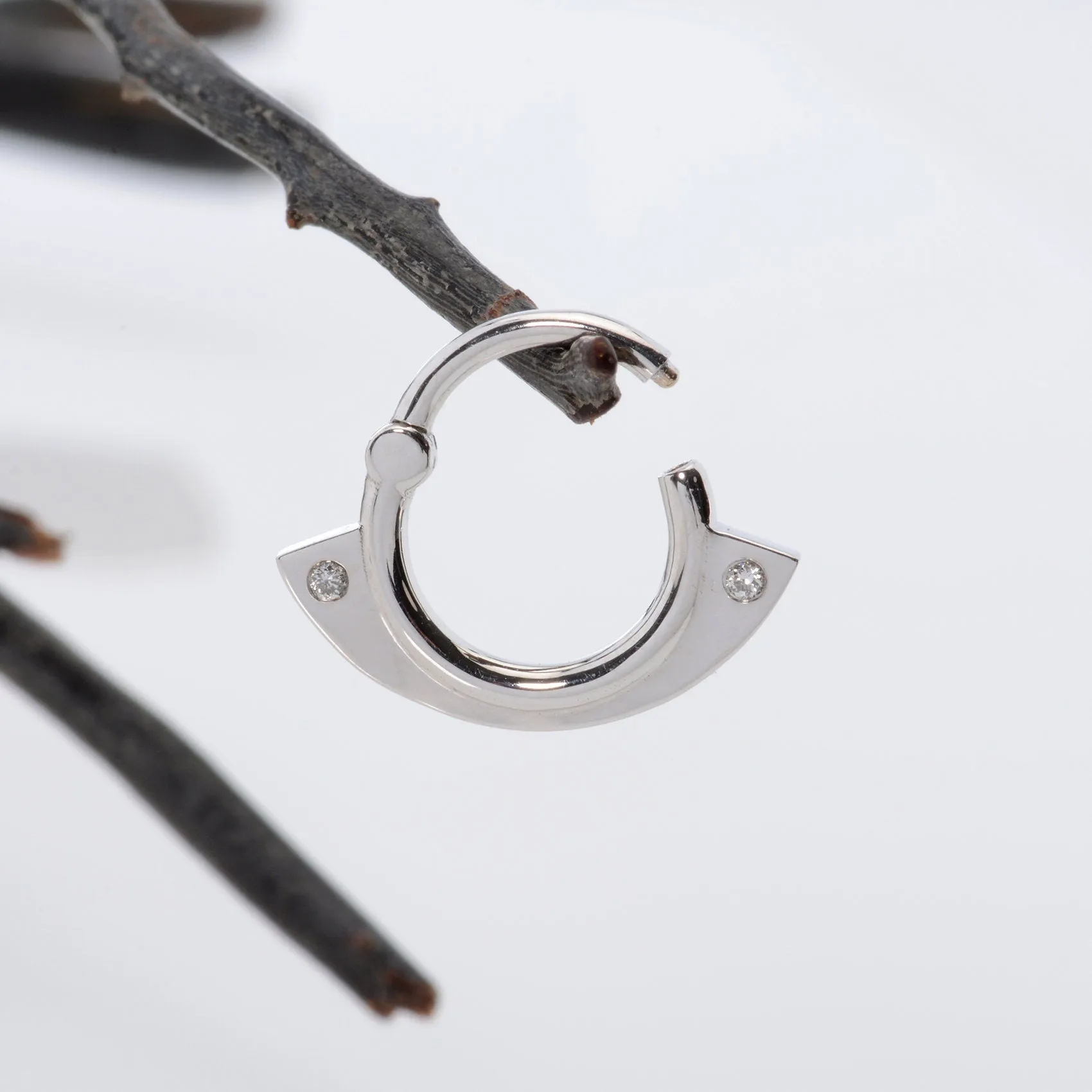 14k Gold Geometric Piercing