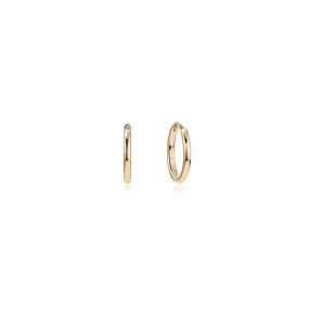 14k Plain Huggies