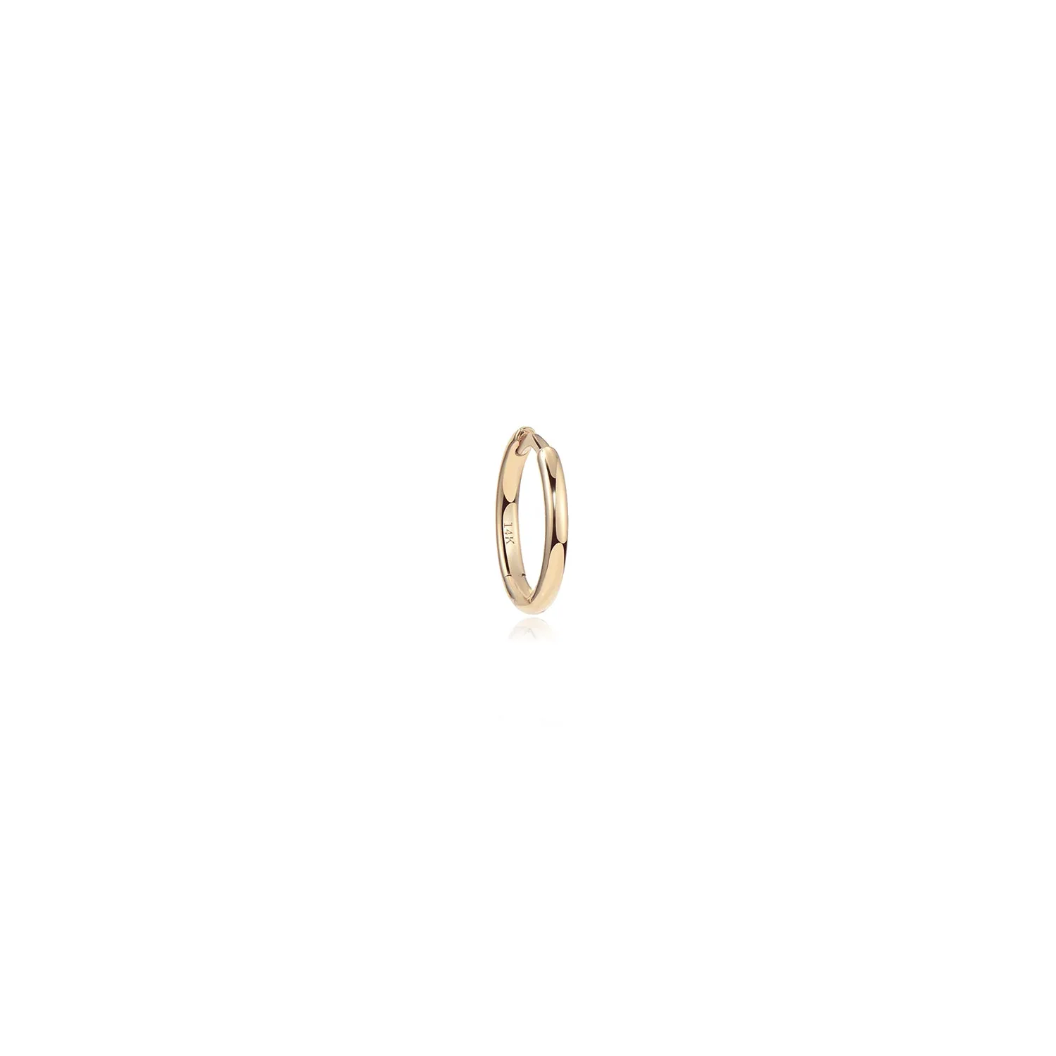 14k Plain Huggies