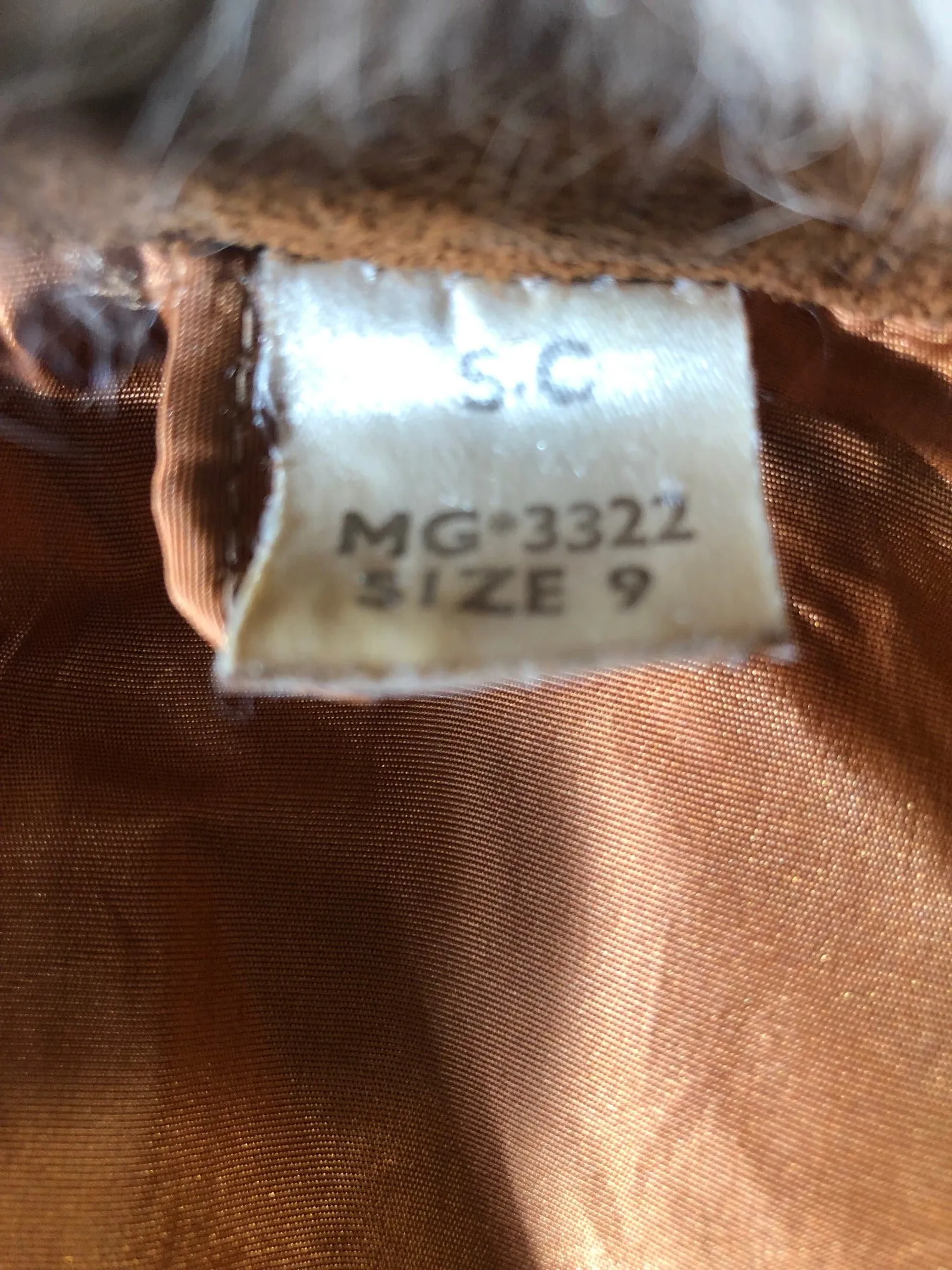 1960s Suede Coat with Fur Trim - Size UK 10