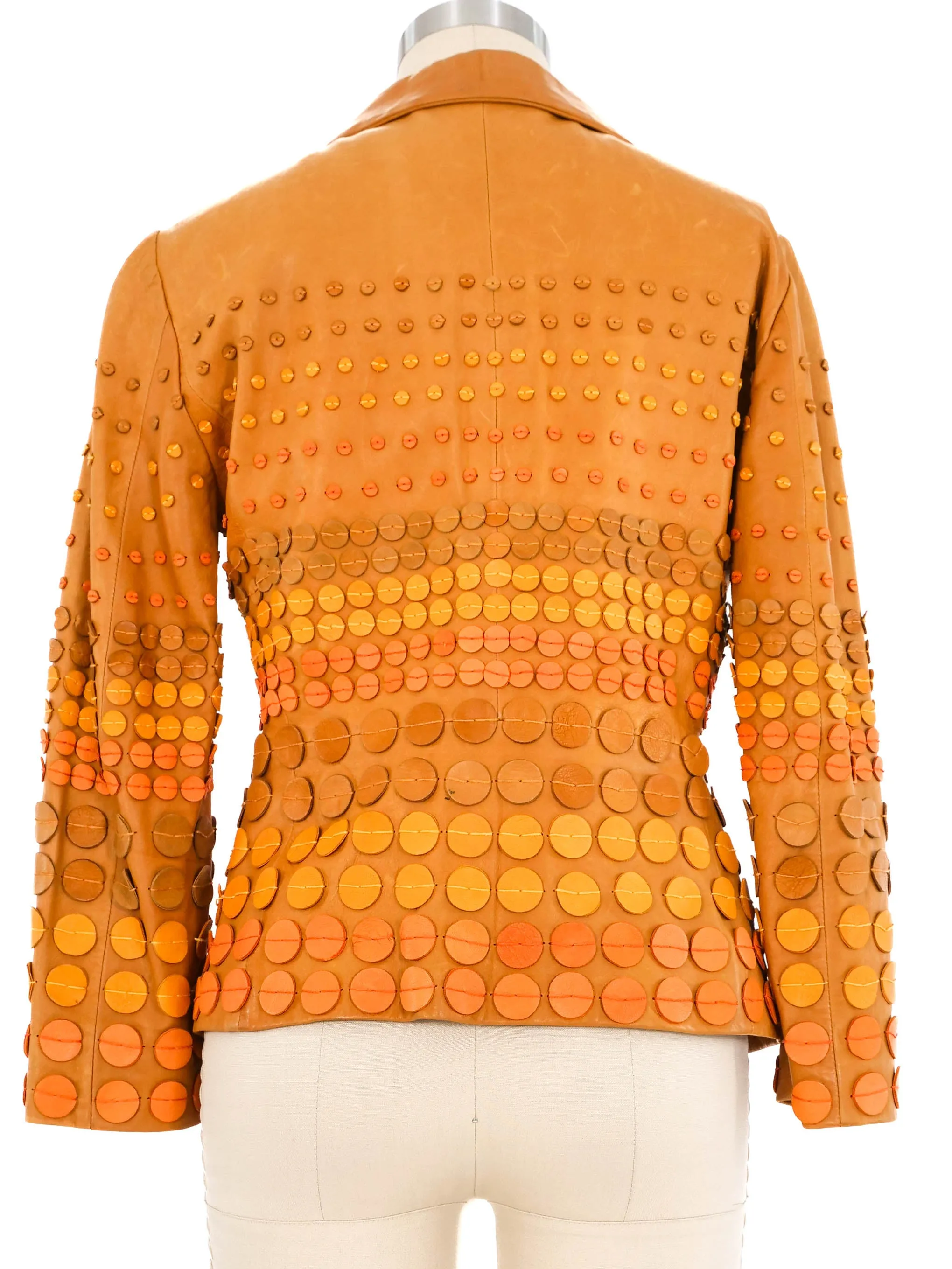 1990s Moschino Applique Leather Jacket