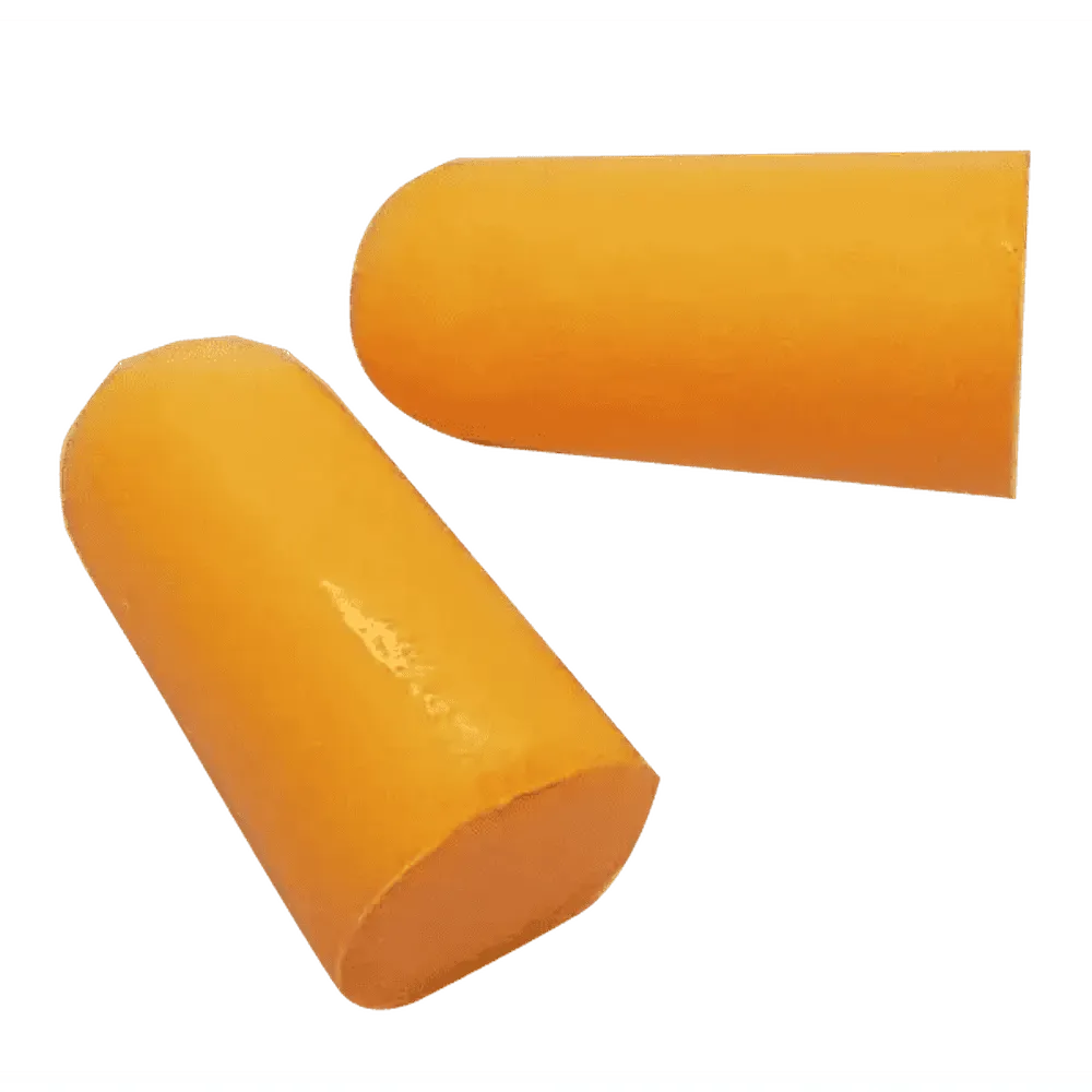 34db Orange PU foam disposable corded earplugs