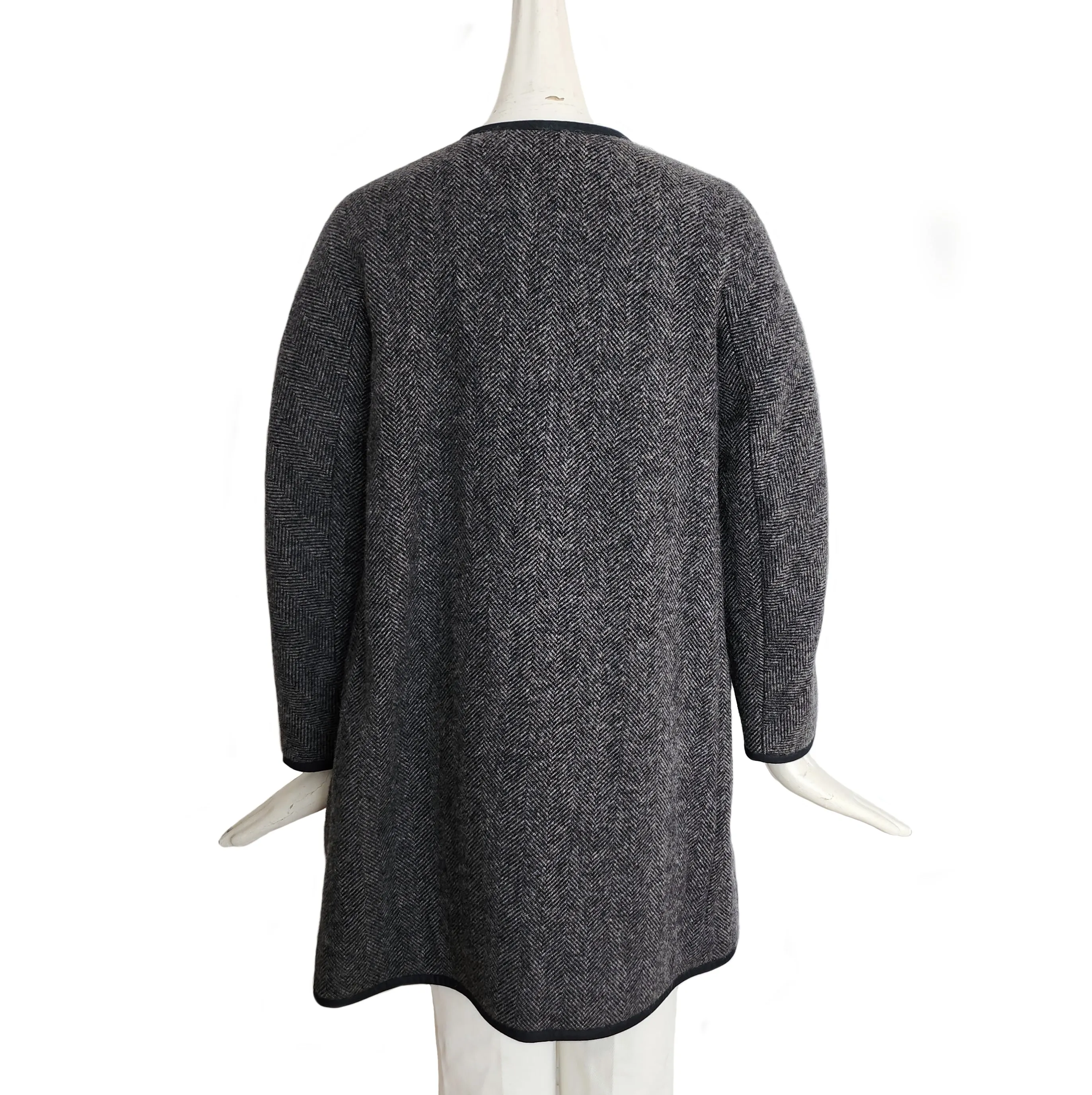 45RPM GRAY HERRINGBONE DOUBLE BREAST COAT (JAPANESE 2)