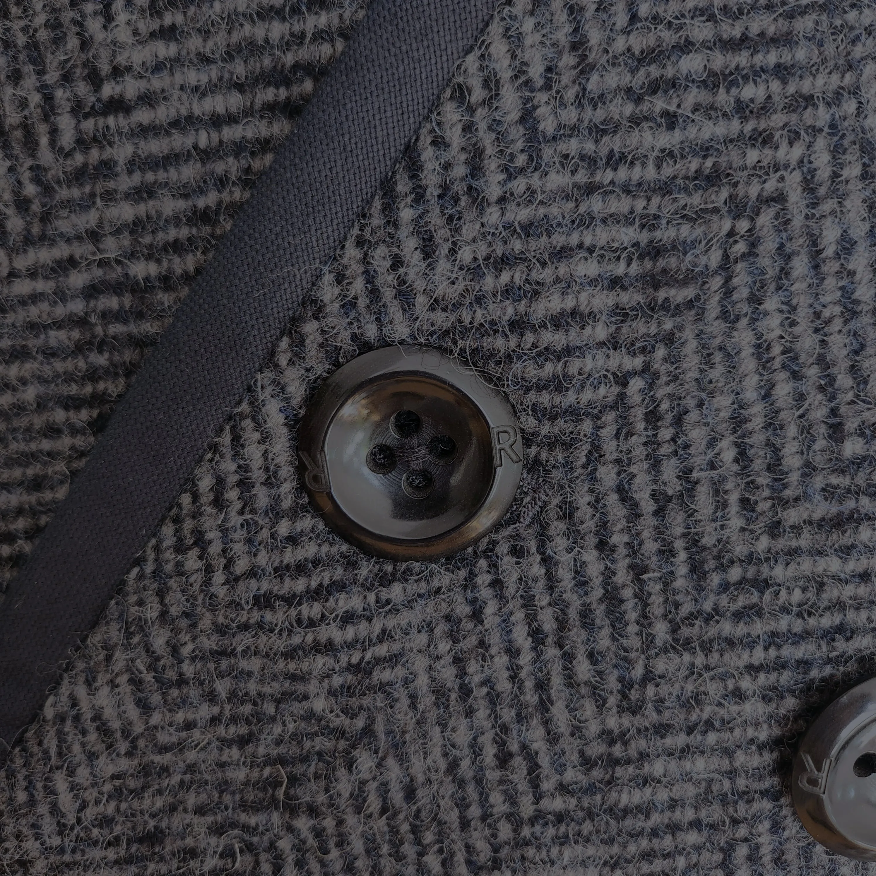 45RPM GRAY HERRINGBONE DOUBLE BREAST COAT (JAPANESE 2)