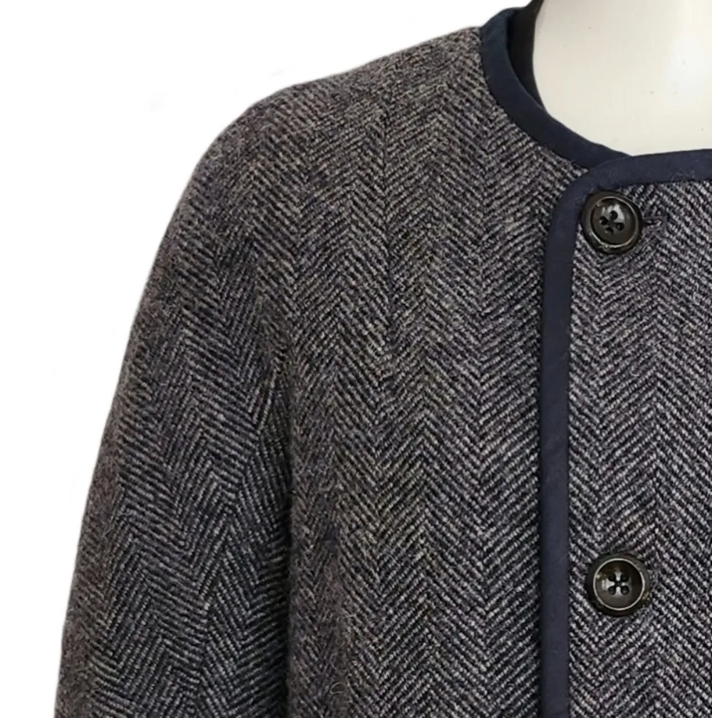 45RPM GRAY HERRINGBONE DOUBLE BREAST COAT (JAPANESE 2)
