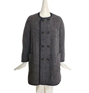 45RPM GRAY HERRINGBONE DOUBLE BREAST COAT (JAPANESE 2)