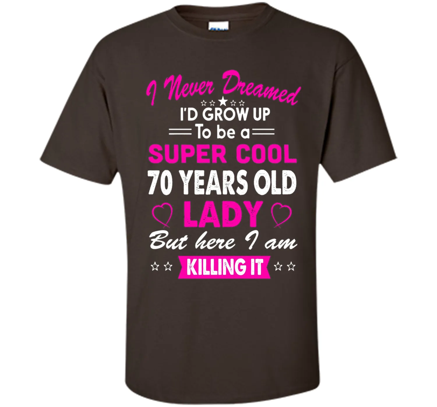 70 Years Old Women's T-Shirt Birthday Gift Born in 1946
