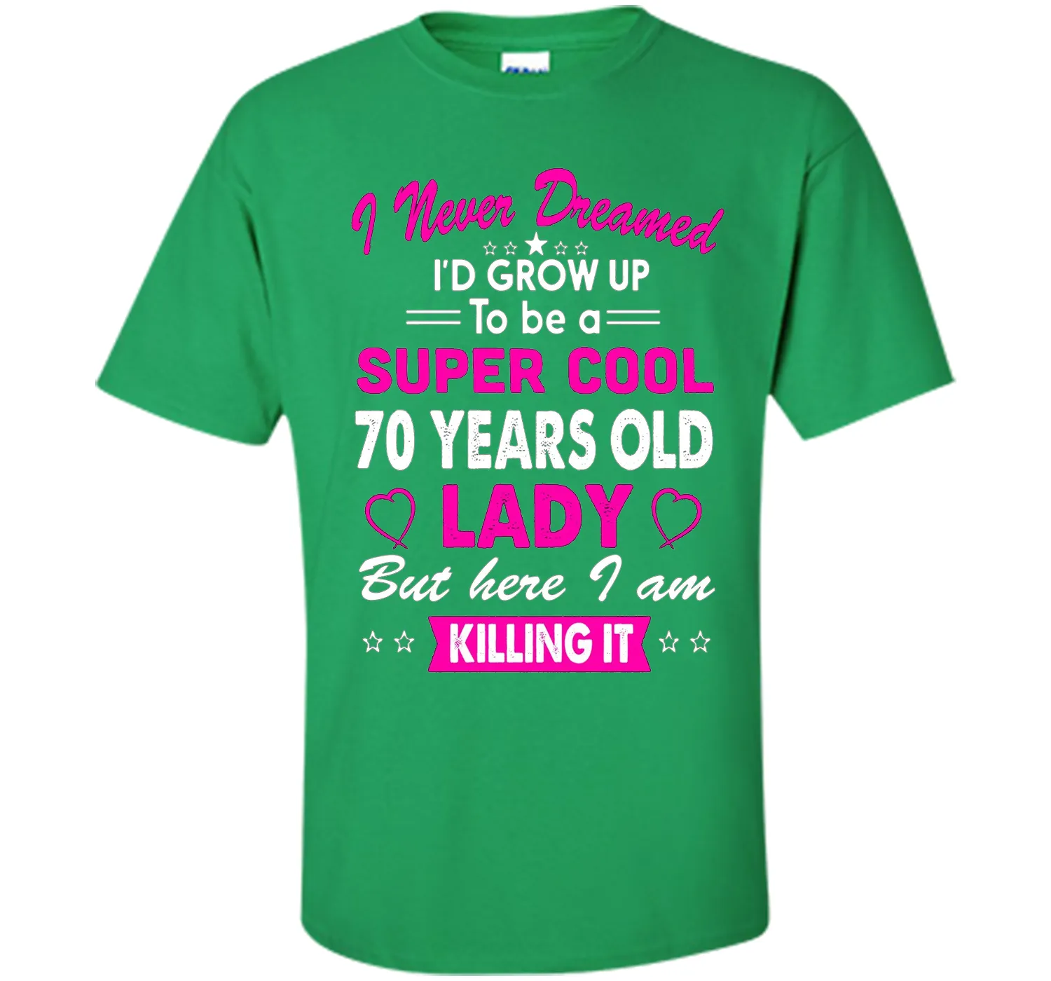 70 Years Old Women's T-Shirt Birthday Gift Born in 1946