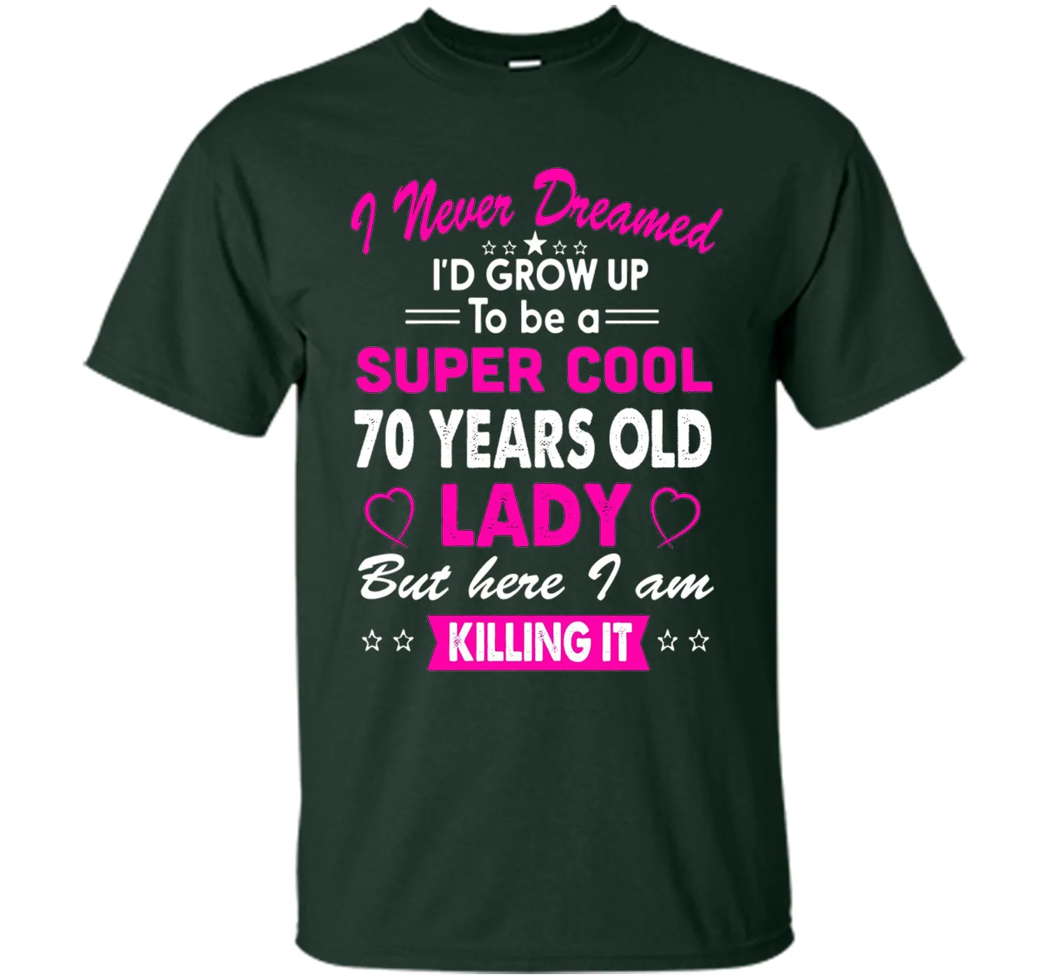 70 Years Old Women's T-Shirt Birthday Gift Born in 1946