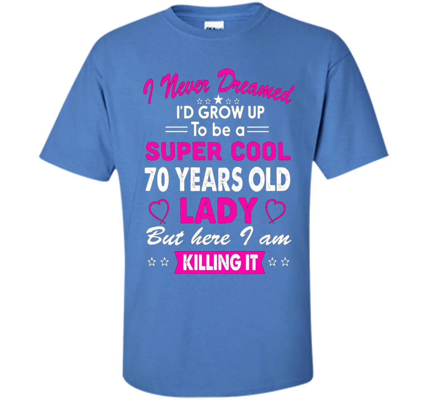 70 Years Old Women's T-Shirt Birthday Gift Born in 1946