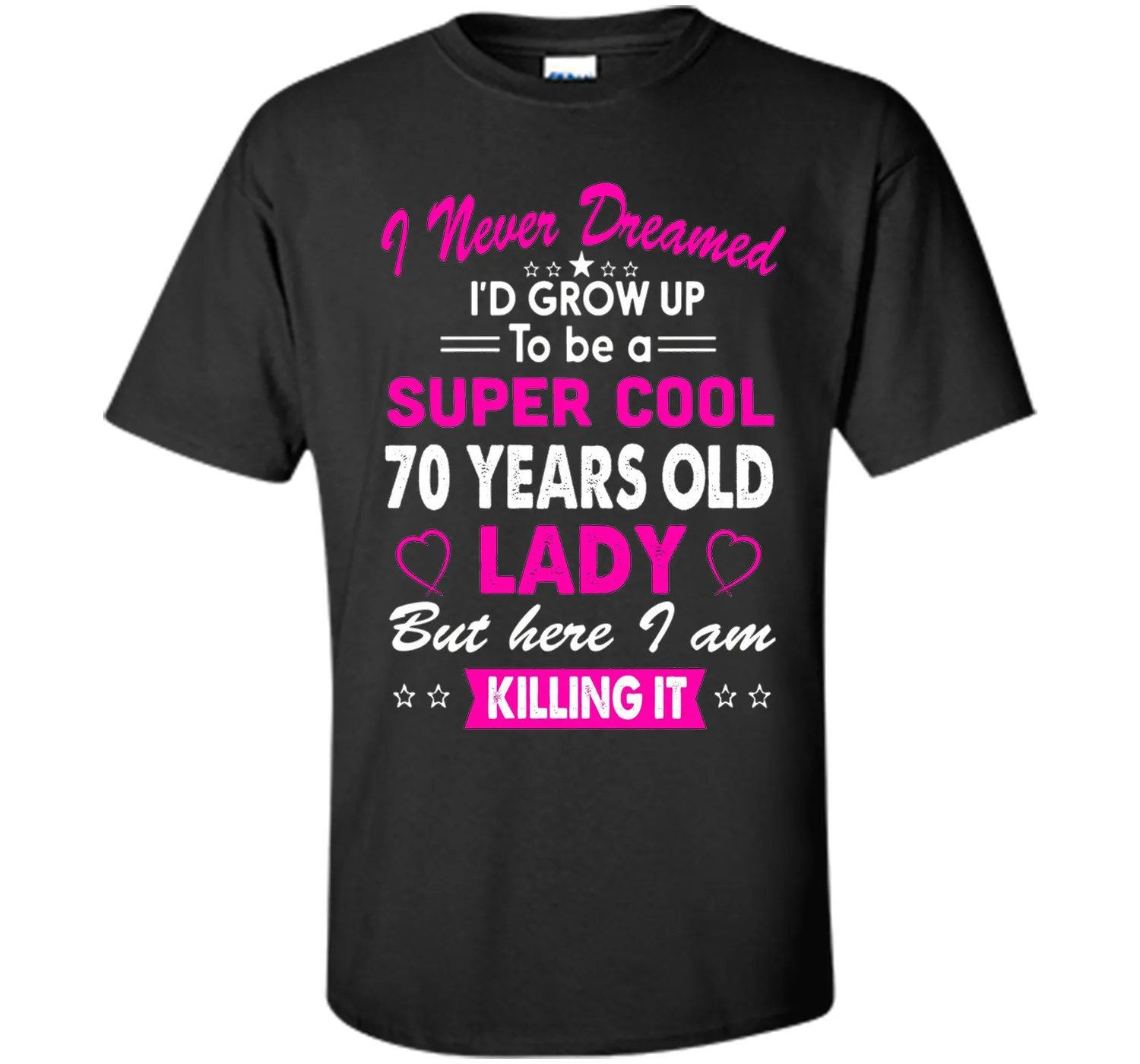 70 Years Old Women's T-Shirt Birthday Gift Born in 1946