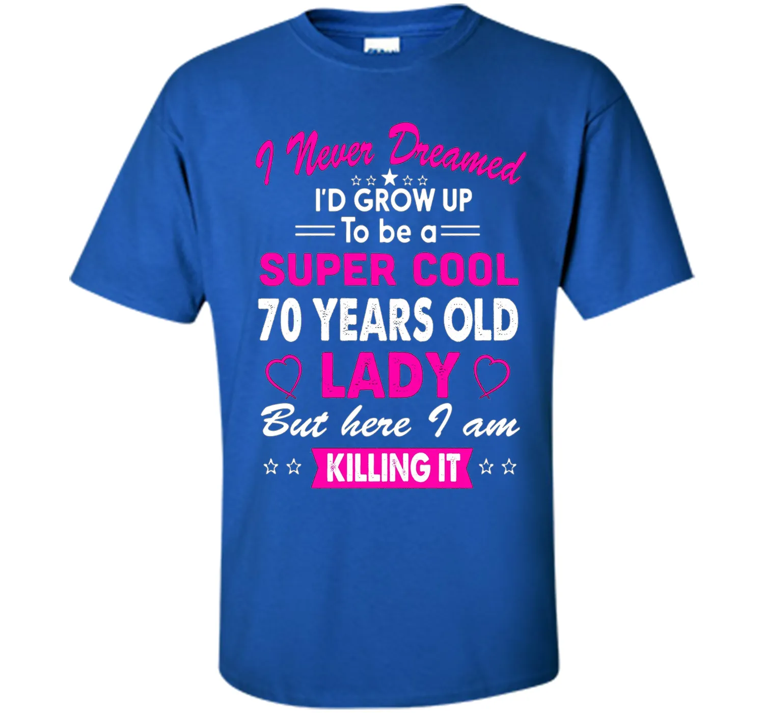 70 Years Old Women's T-Shirt Birthday Gift Born in 1946
