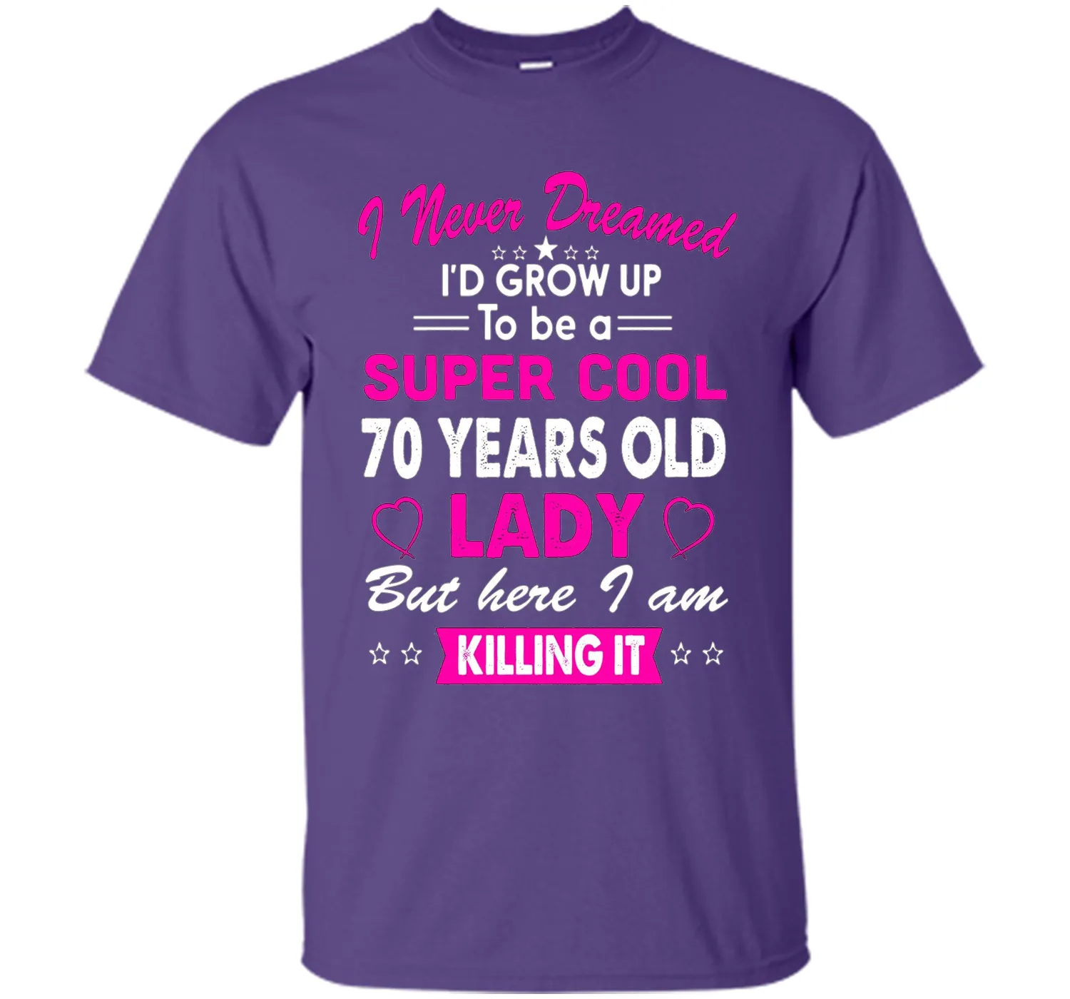 70 Years Old Women's T-Shirt Birthday Gift Born in 1946