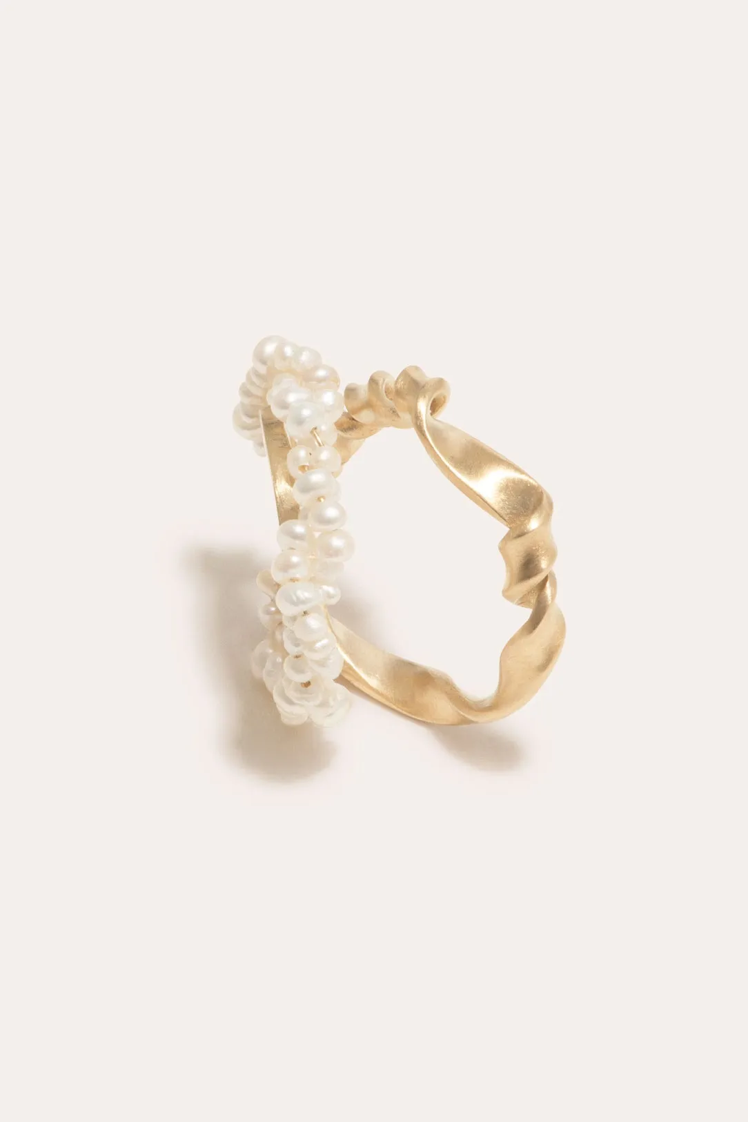 A Negotiation with the Infinite - Freshwater Pearl and Gold Vermeil Ear Cuff