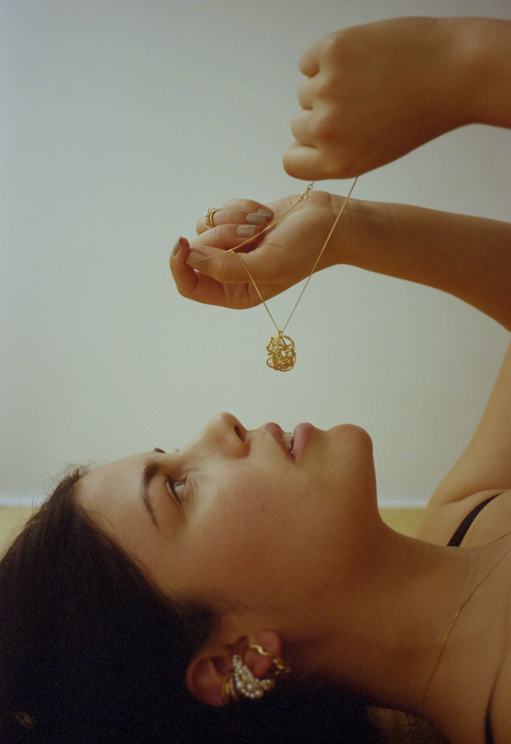 A Negotiation with the Infinite - Freshwater Pearl and Gold Vermeil Ear Cuff