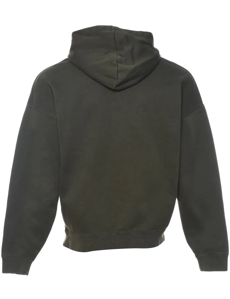 Adidas Printed Green Hoodie - M
