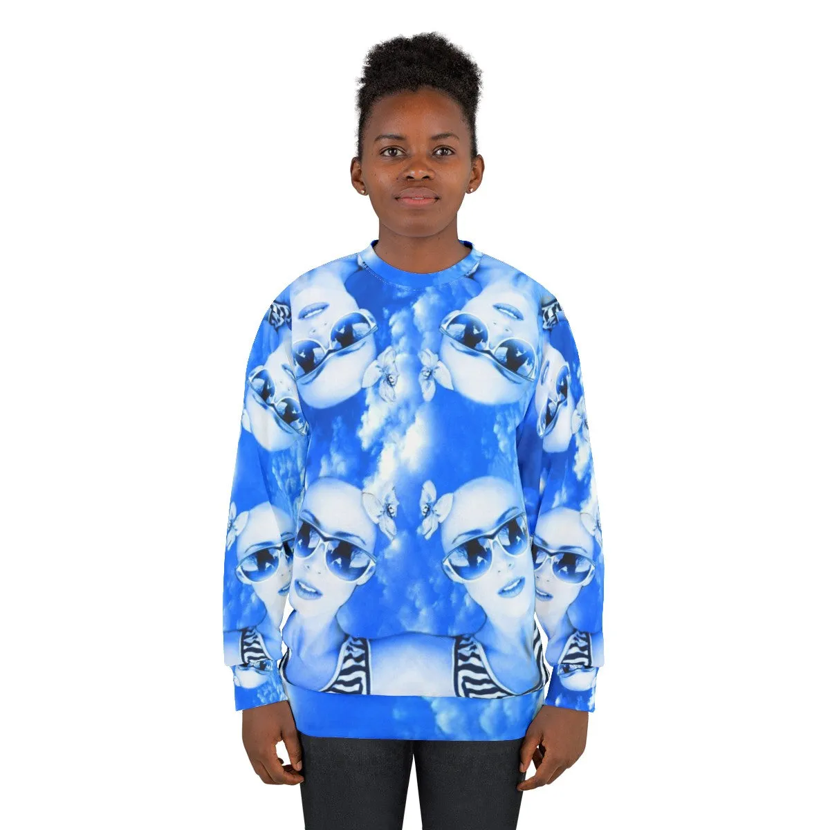 Adrenaline-Fueled Skydiver Sweatshirt: Vintage-Inspired Abstract Design
