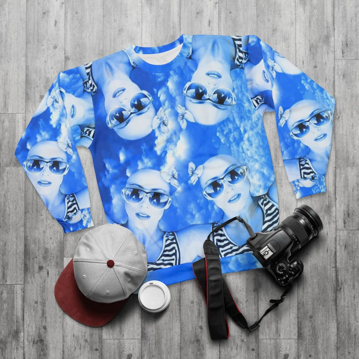 Adrenaline-Fueled Skydiver Sweatshirt: Vintage-Inspired Abstract Design
