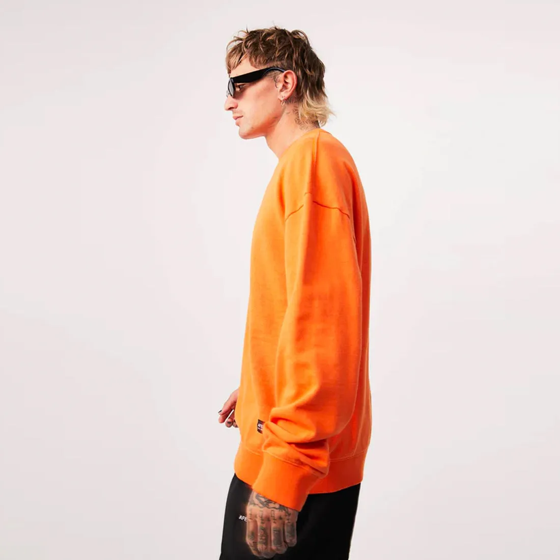 AFENDS Sativa Hemp Oversized Crew - Sunset