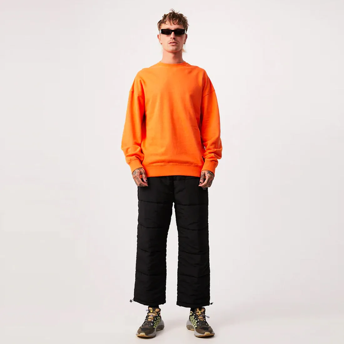 AFENDS Sativa Hemp Oversized Crew - Sunset