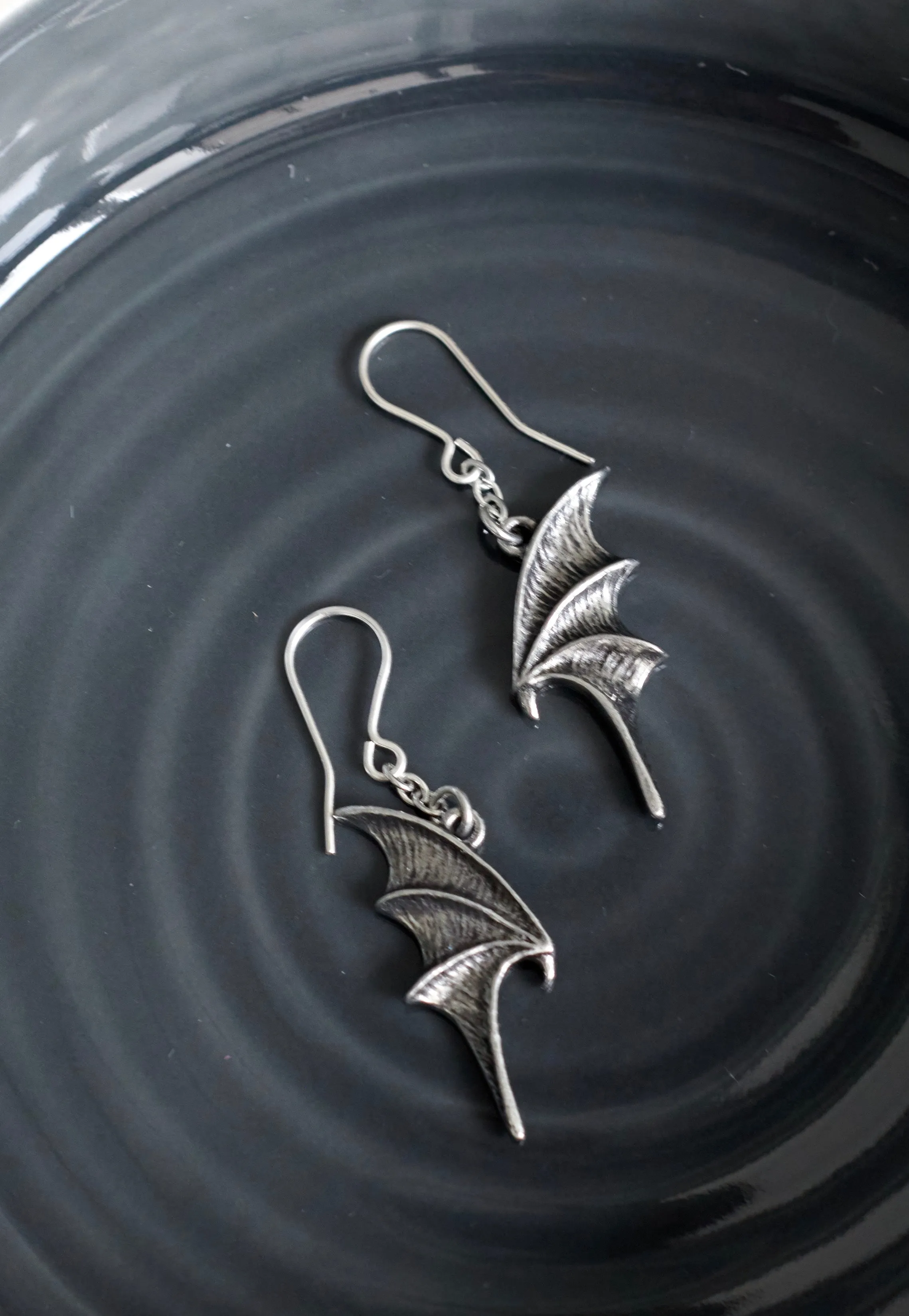 Alchemy England - A Night With Goethe Droppers Silver - Earrings