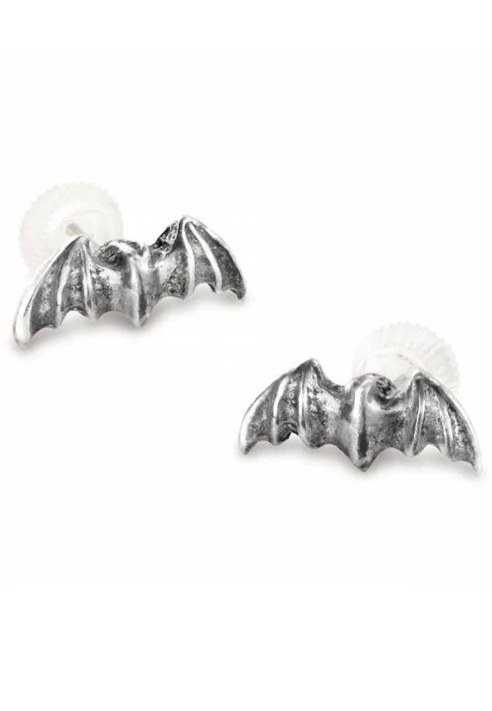 Alchemy England - Bat Studs Silver - Earrings