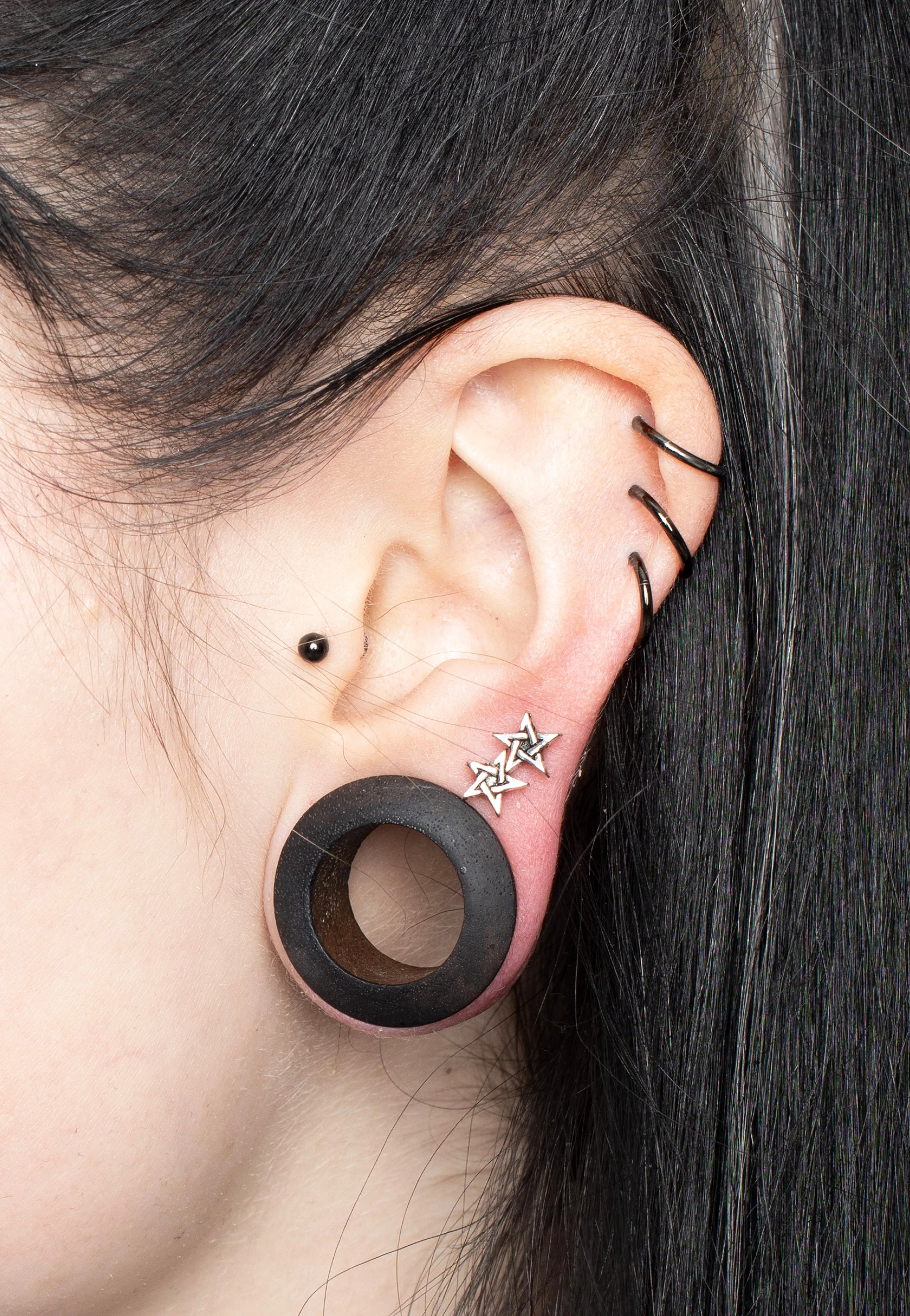 Alchemy England - Pentagram Silver - Earrings