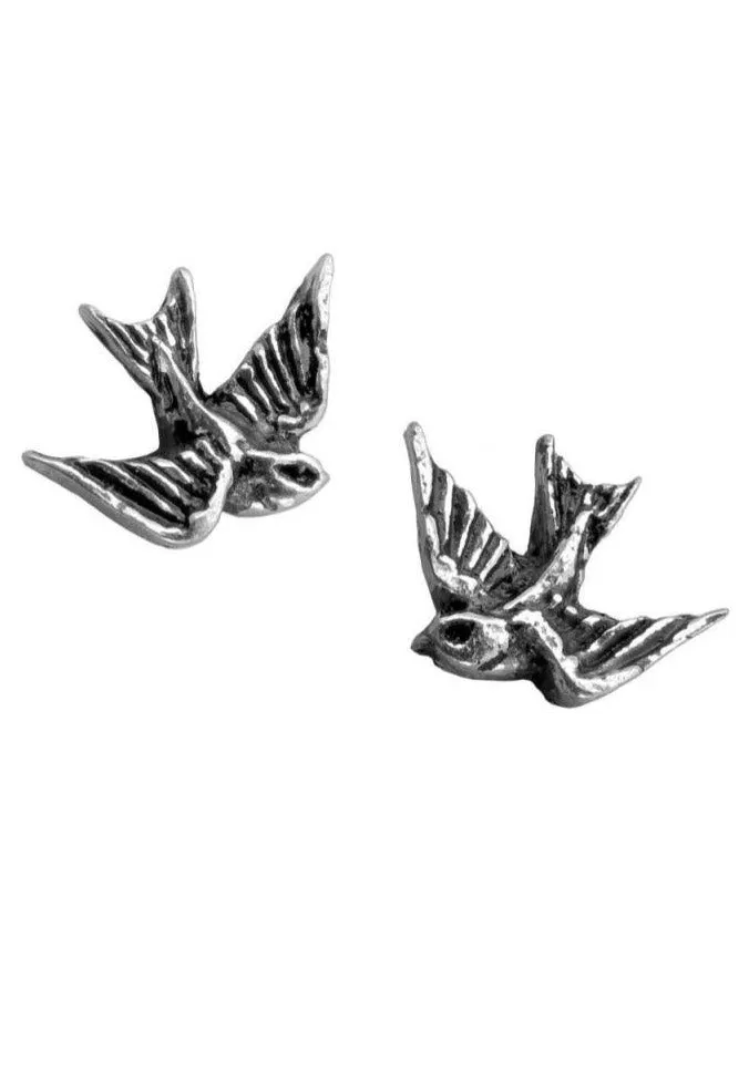 Alchemy England - Swallows Silver - Earrings