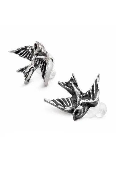Alchemy England - Swallows Silver - Earrings