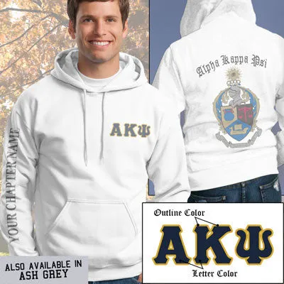 Alpha Kappa Psi Crest Hoodie - G185 - SUB