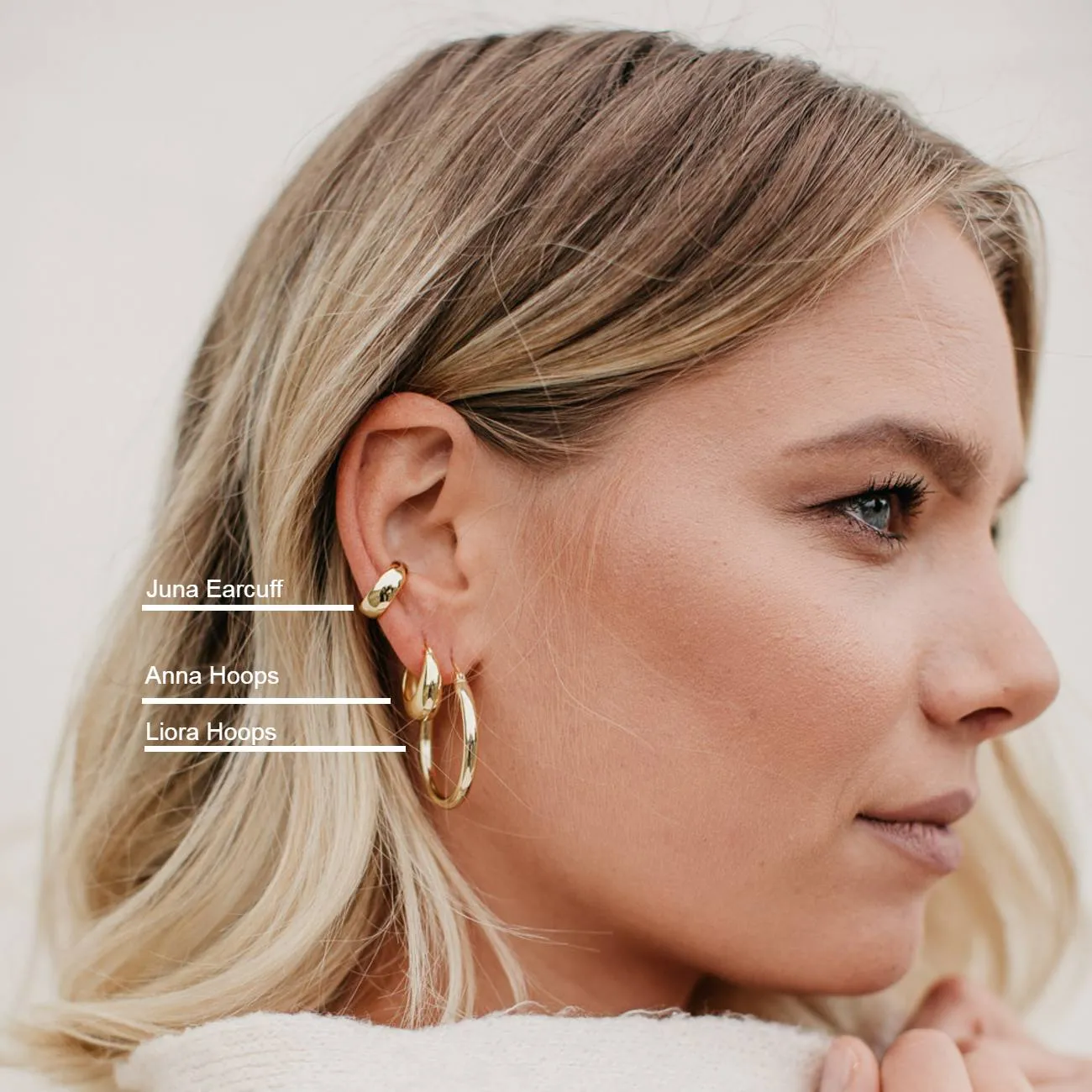 ANNA CHUNKY HOOPS 1,2CM
