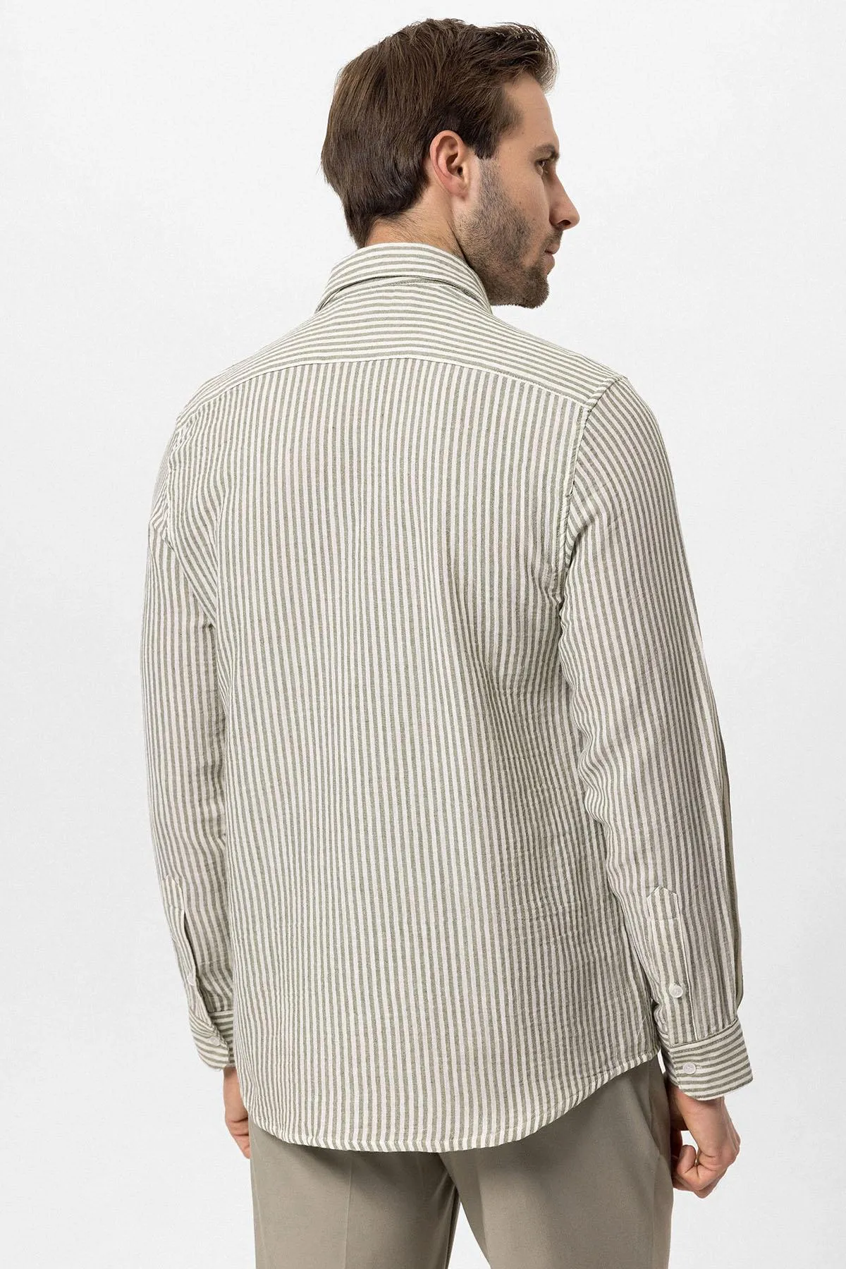 ANT Striped Men's Shirt - Miramar
