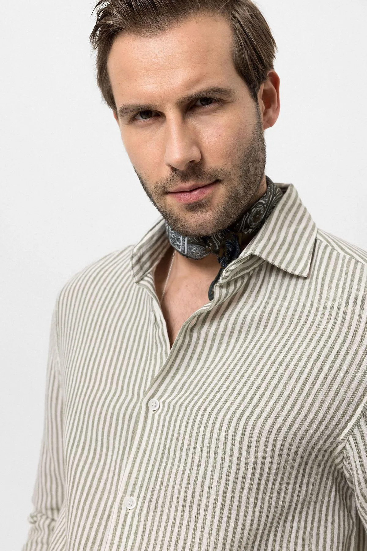 ANT Striped Men's Shirt - Miramar