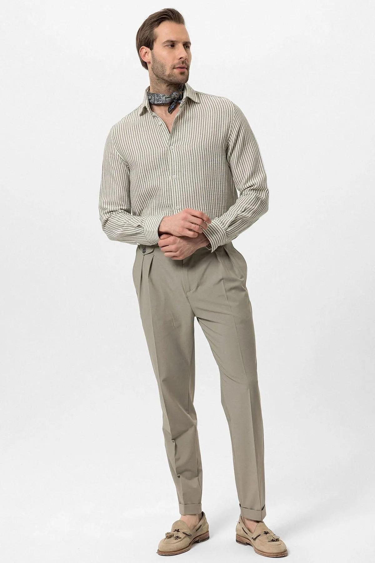 ANT Striped Men's Shirt - Miramar