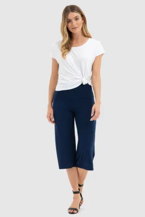ASHLEY Navy Bamboo Culottes