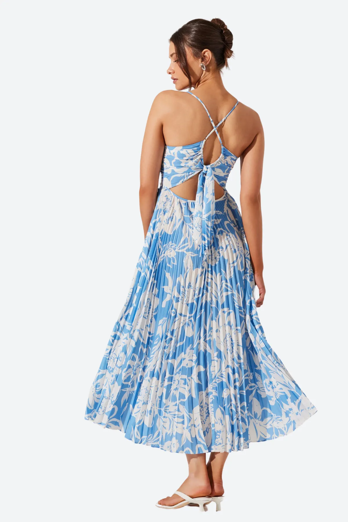 ASTR Blythe Dress in Blue Floral