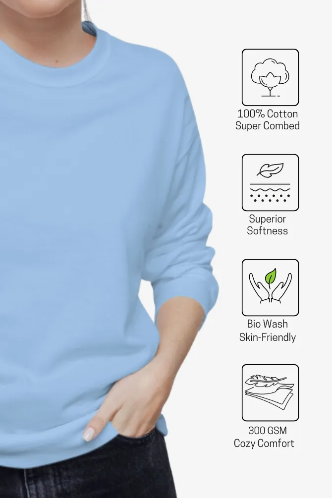 Baby Blue Sweatshirt for women