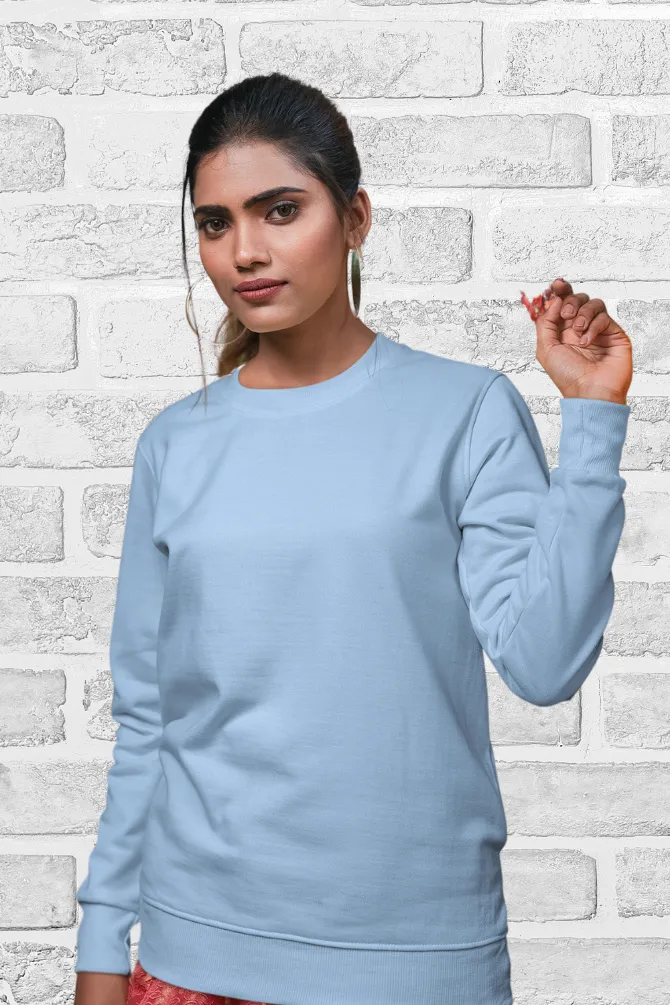 Baby Blue Sweatshirt for women
