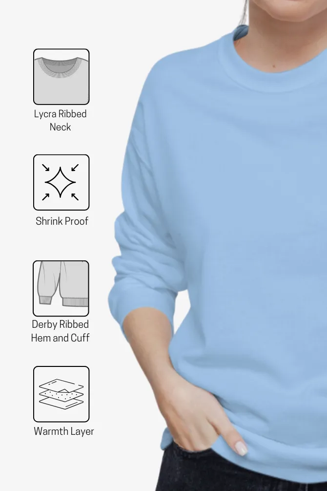 Baby Blue Sweatshirt for women