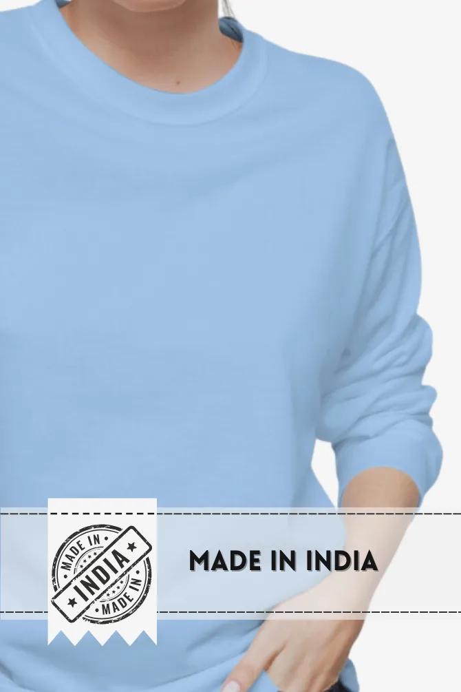 Baby Blue Sweatshirt for women