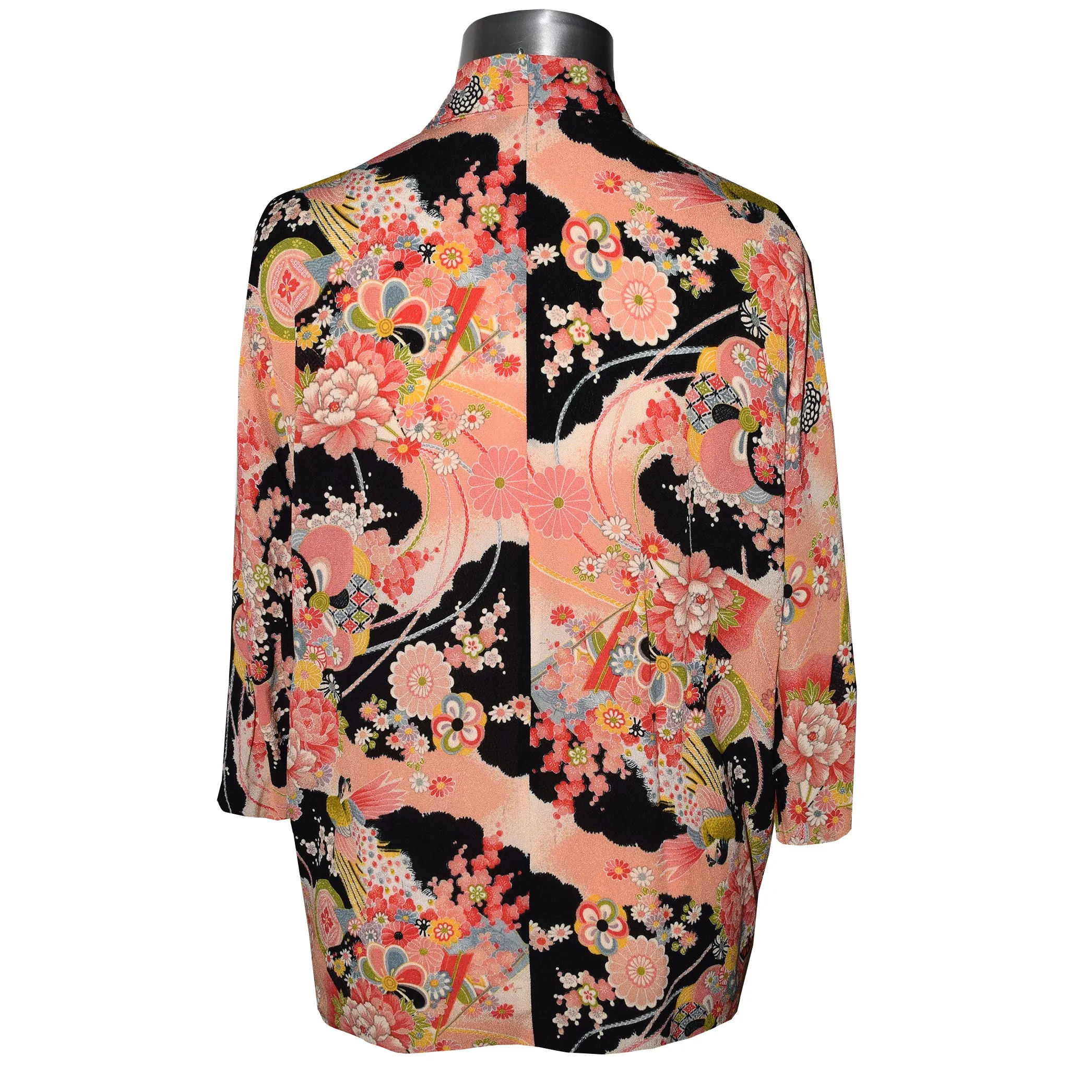 Beautiful One of a Kind Floral Kimono Tie Front Jacket