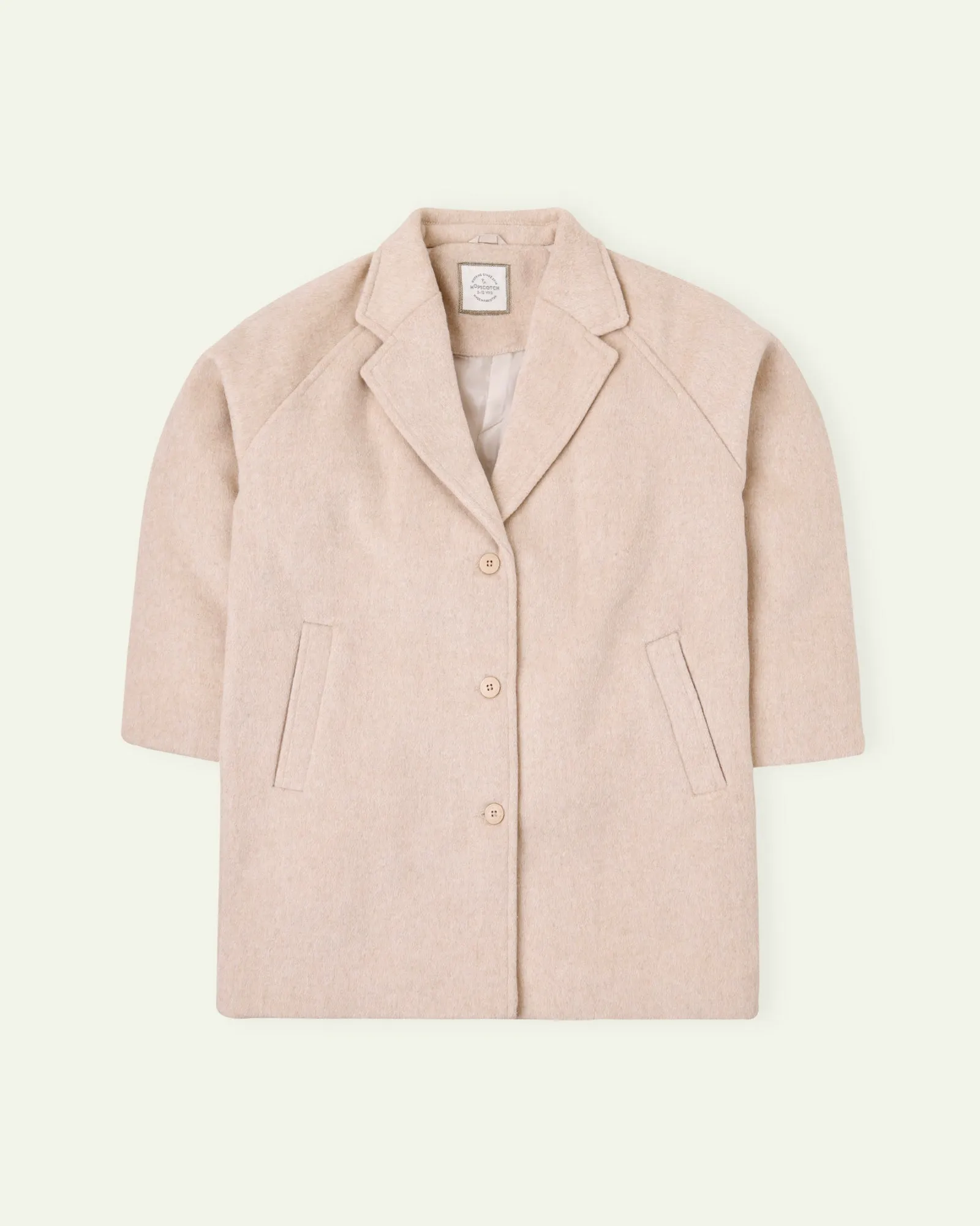 Beige Oversized Coat