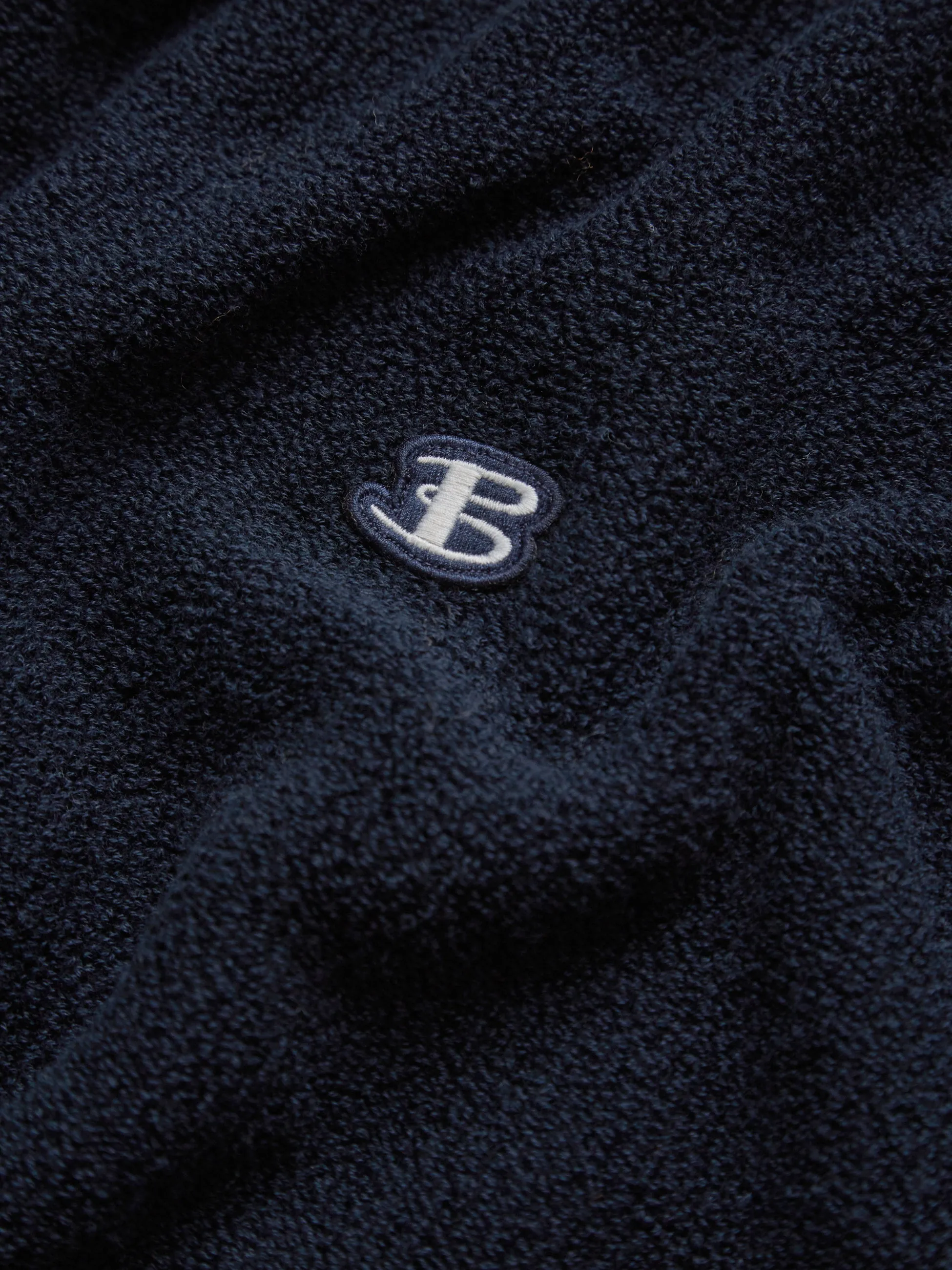 Ben Sherman Towelling Textured Crew - Navy