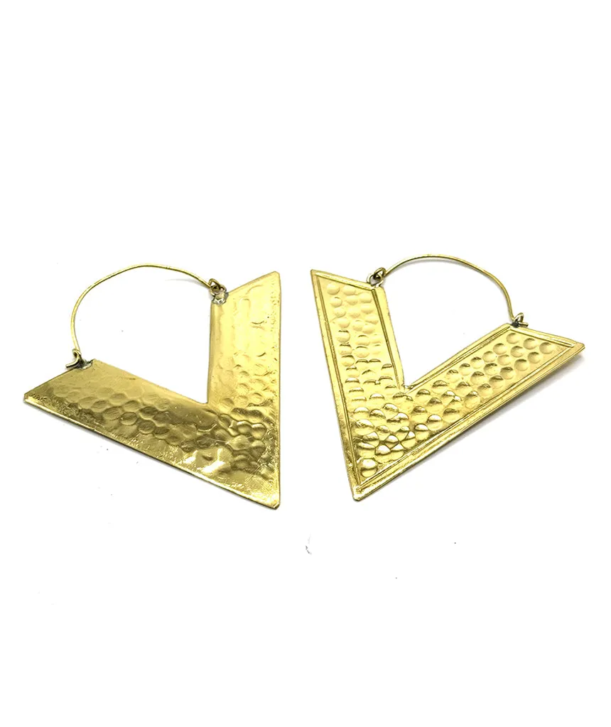 Big Triangle Earrings