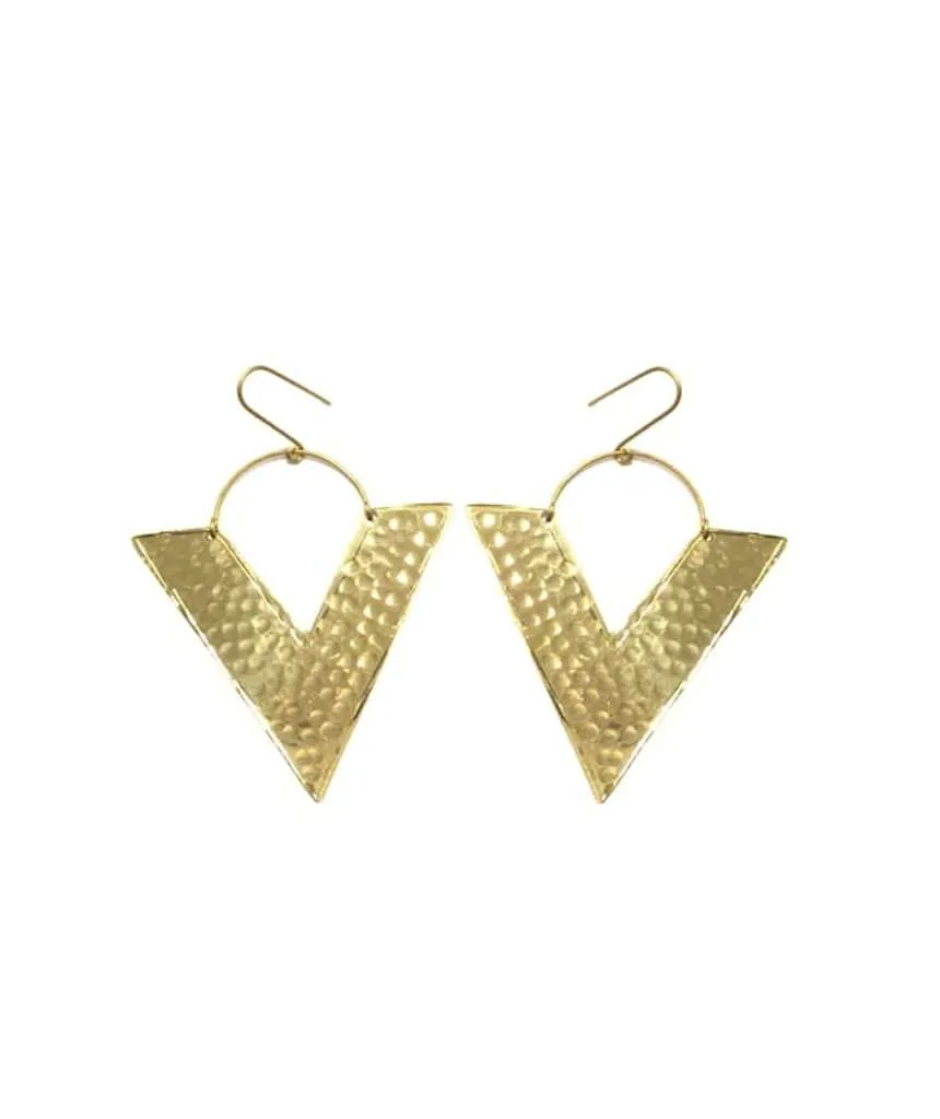 Big Triangle Earrings