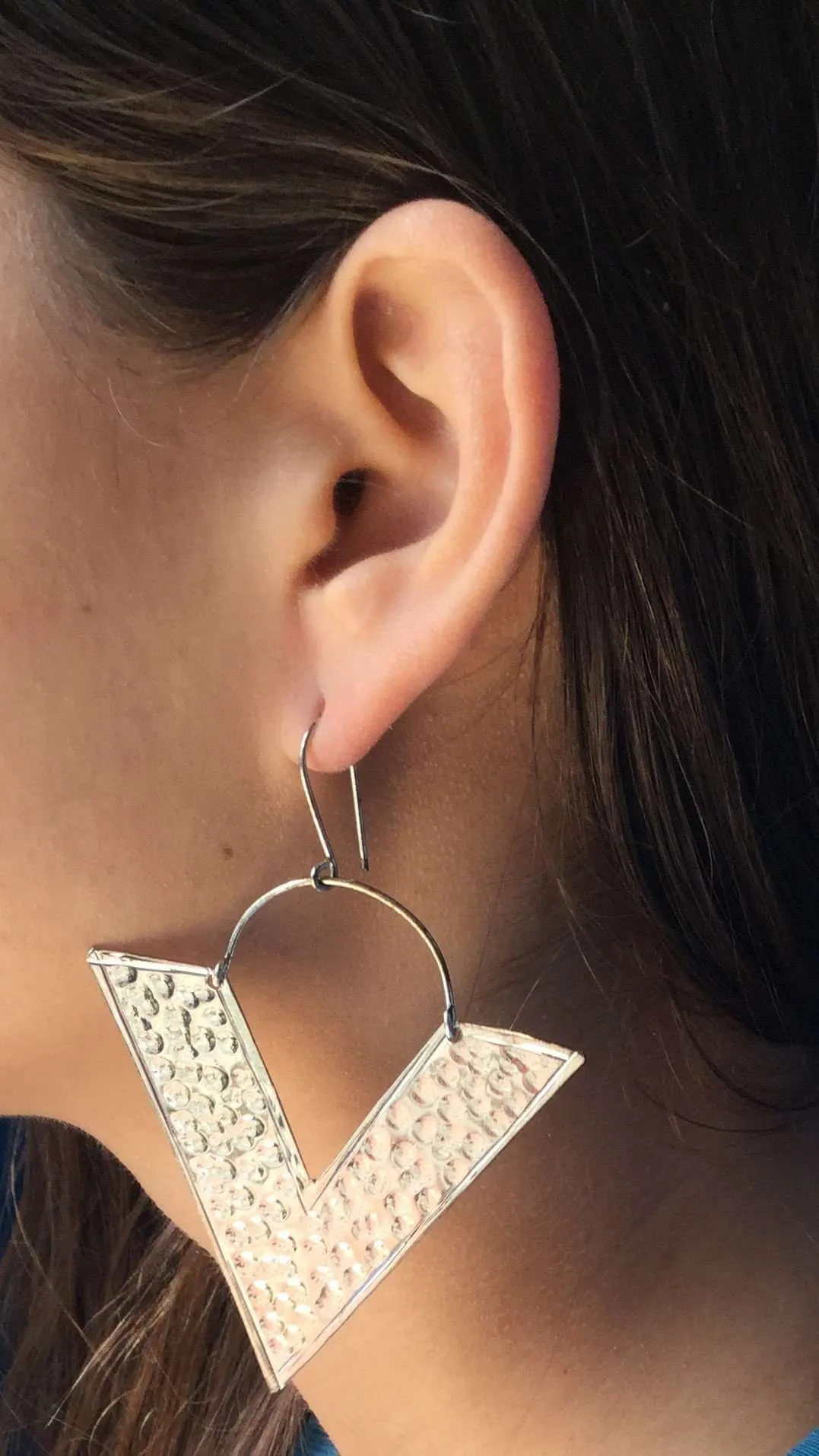 Big Triangle Earrings