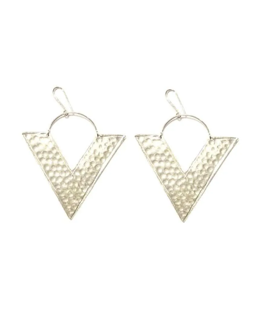 Big Triangle Earrings