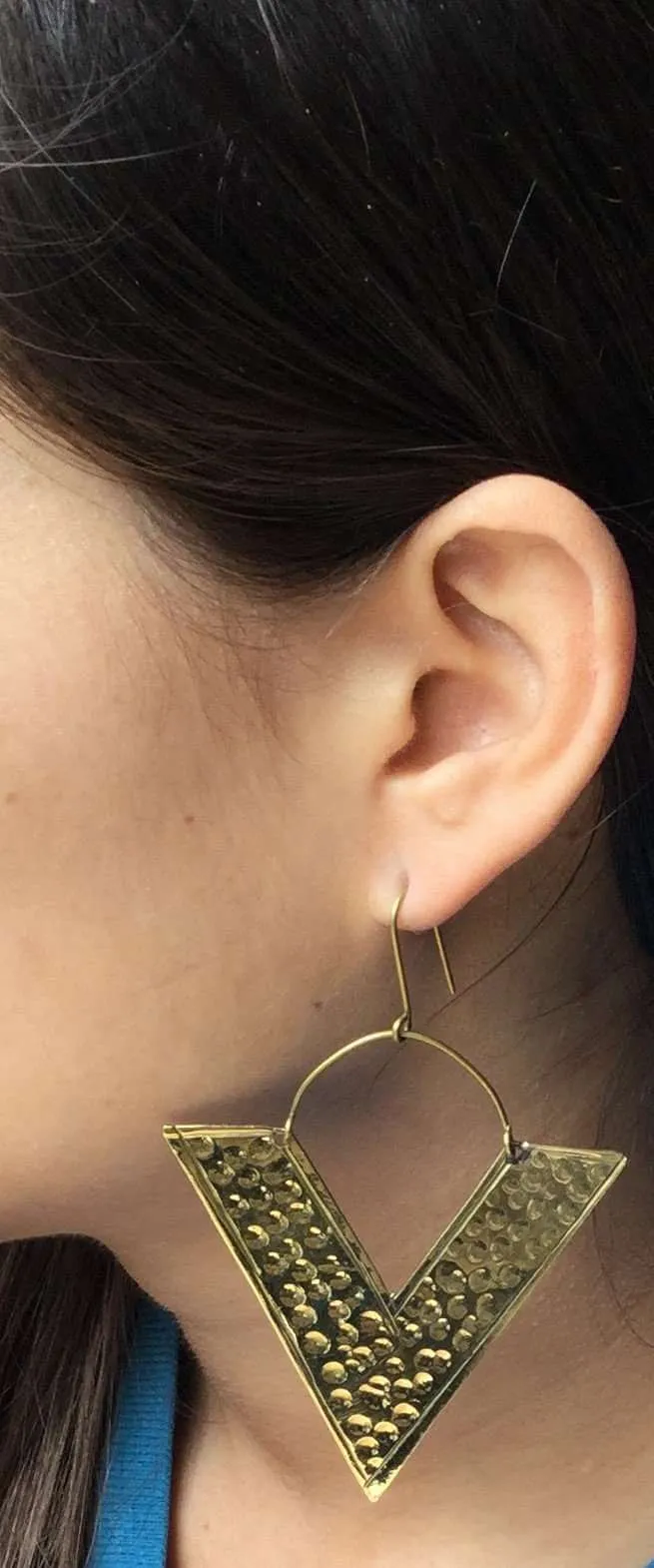 Big Triangle Earrings
